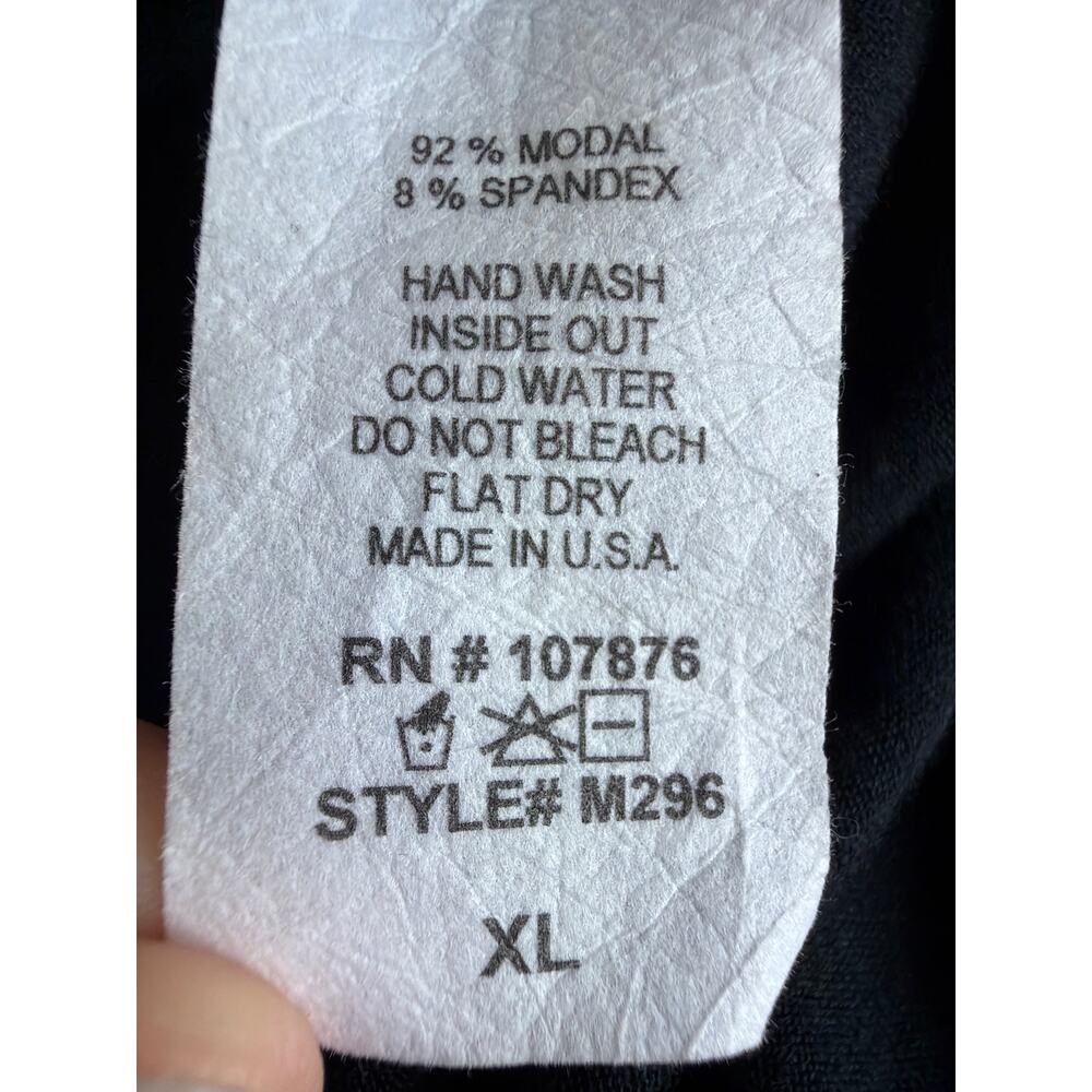 Comfy USA Black Classic Cinched Waist Flowy Maxi Skirt XL - Picture 6 of 6